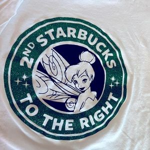 Disney Starbucks Custom T Shirt Large